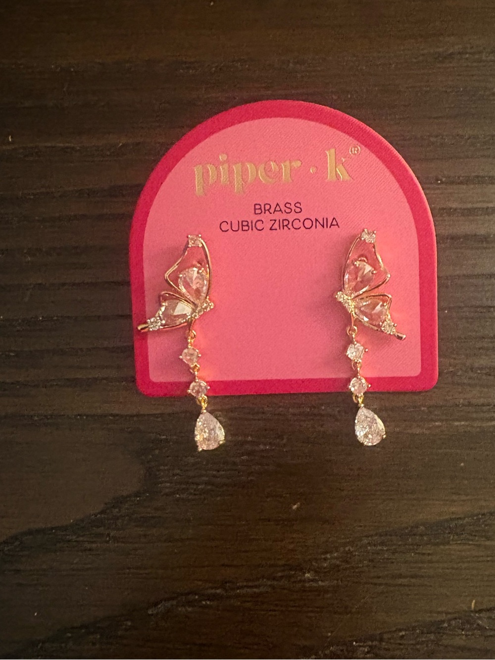 NEW Piper K Butterfly Drop Earrings